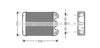 AVA QUALITY COOLING MS6102 Heat Exchanger, interior heating